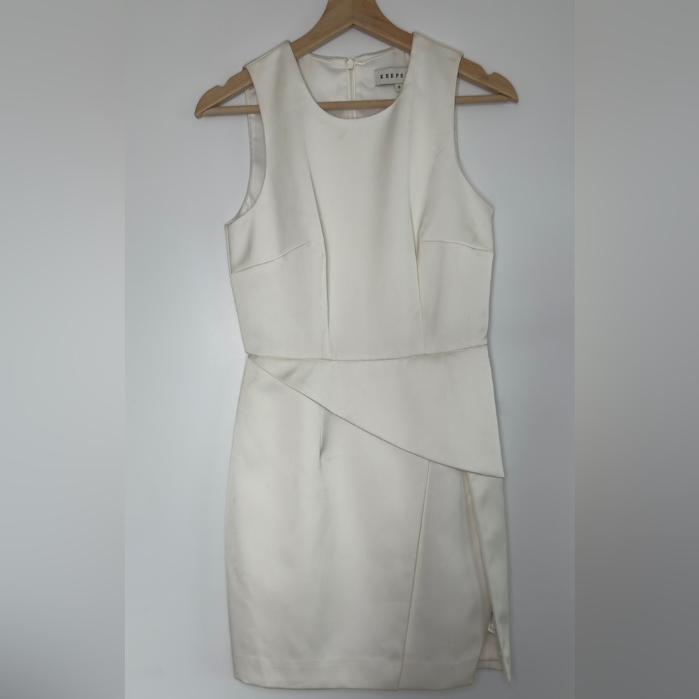 KEEPSAKE the Label Asymmetrical Cream Dress